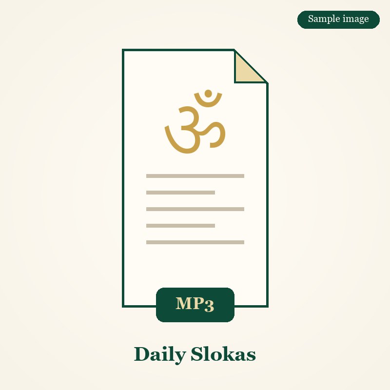 Daily Slokas Audio Pack (MP3)